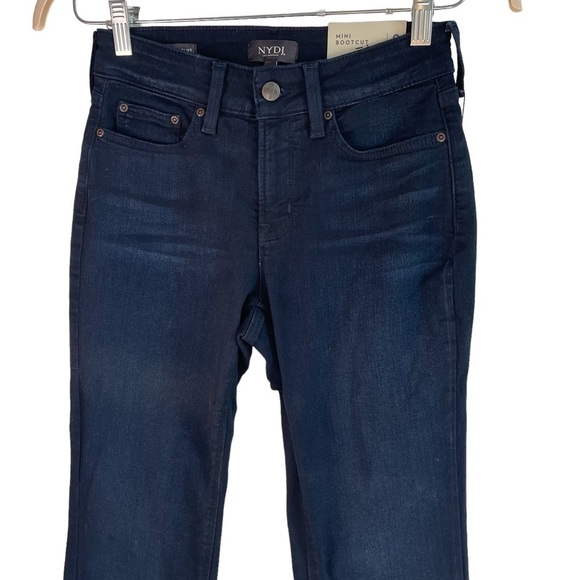NWT NYDJ Billie Mini Bootcut Jean w/ Side Slit, Size 0 - Picture 2 of 8